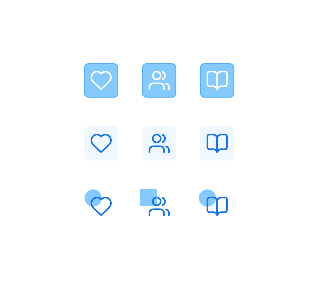 Medical student portfolio icon design